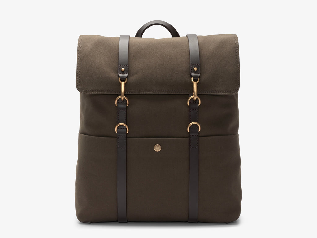 M/S Backpack - Army/Dark brown