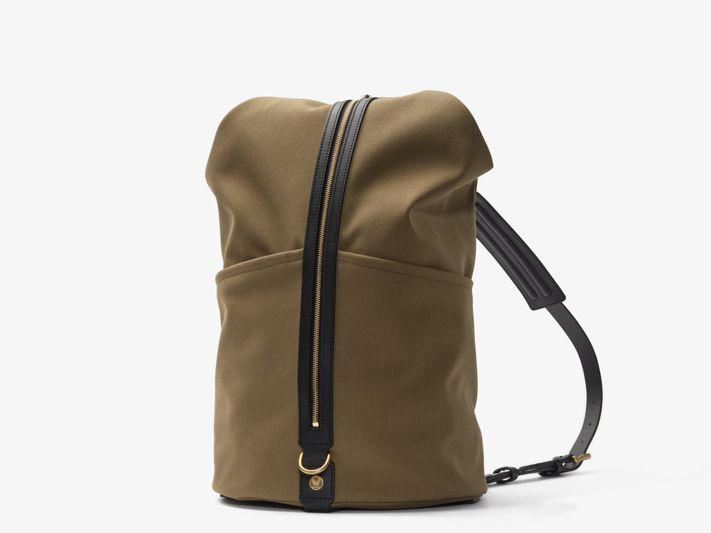 M/S Carpet Bag - Khaki/Black