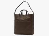 M/S Field Tote - Army/Dark brown