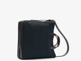 M/S Field Tote - Navy/Dark Brown