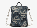 M/S Drawstring - Ocean Jacquard/Black